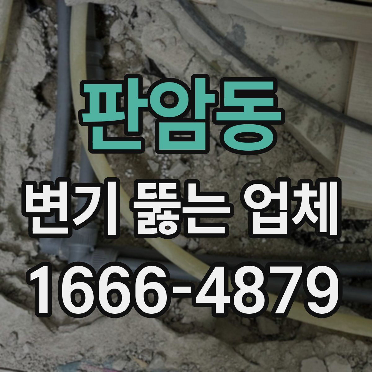 판암동 변기 뚫는 업체