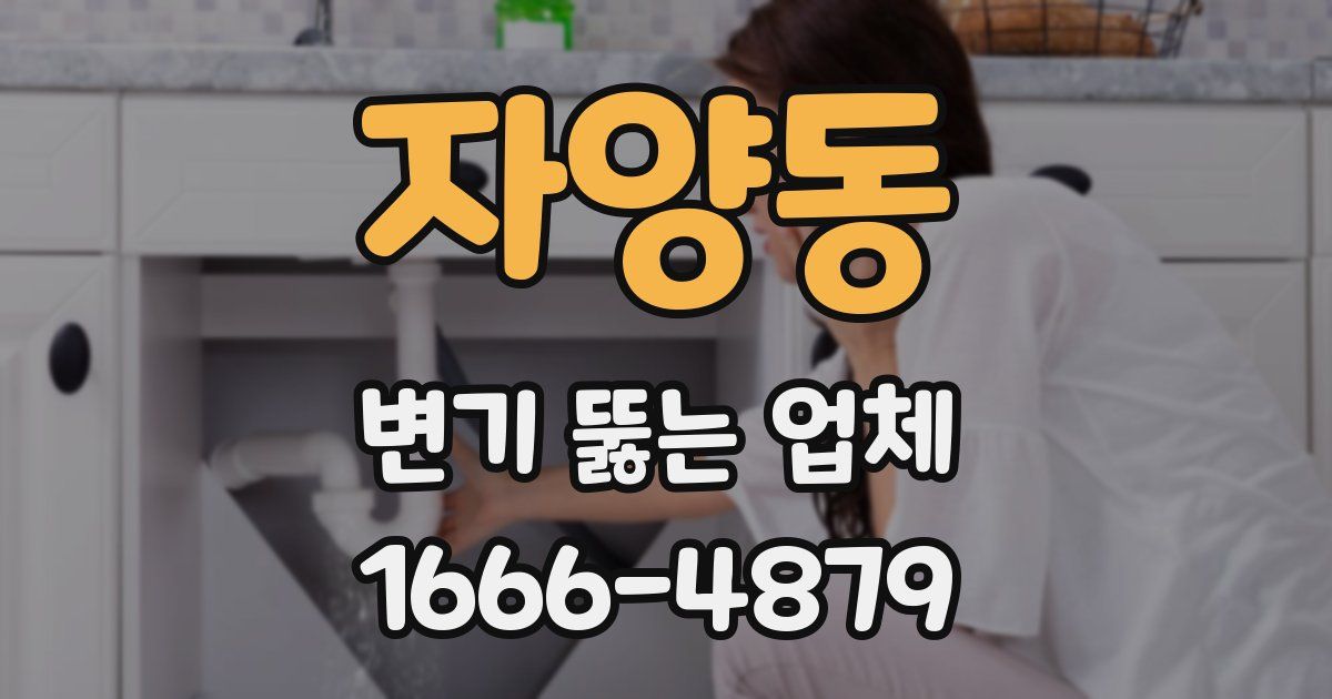 자양동 변기 뚫는 업체