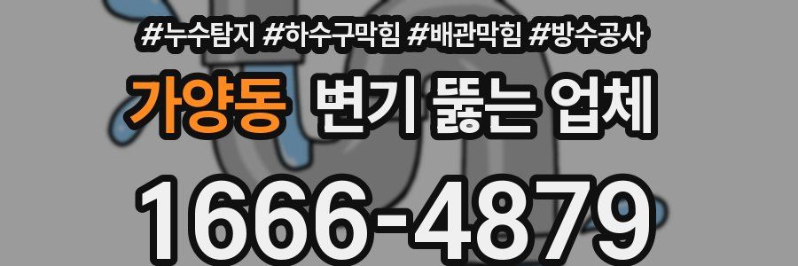 가양동 변기 뚫는 업체