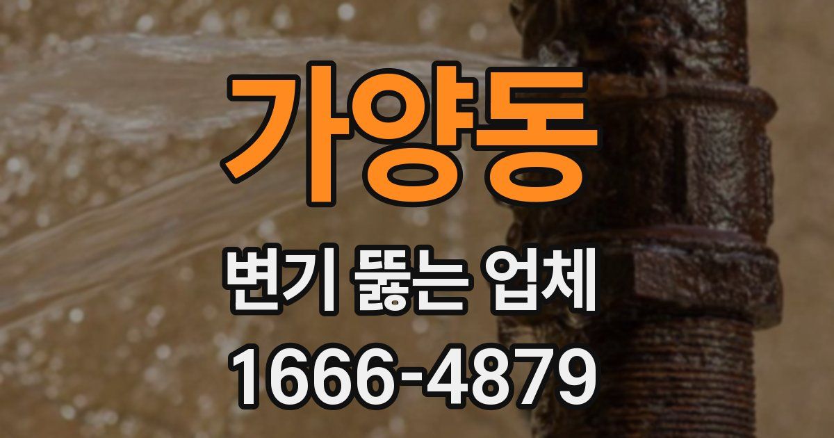가양동 변기 뚫는 업체