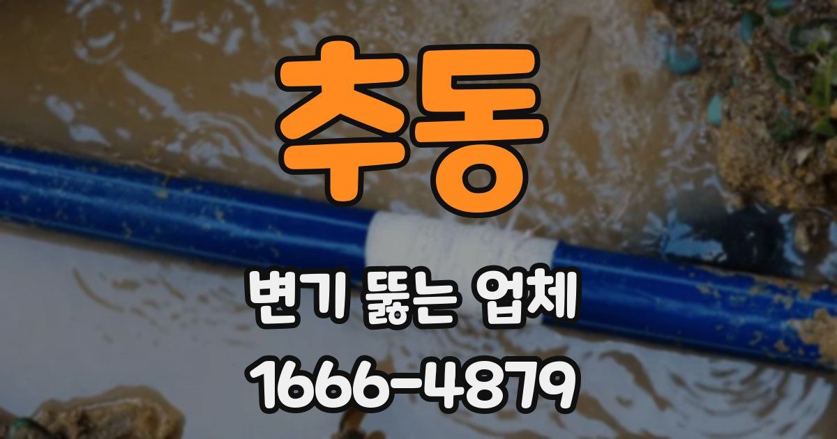 추동 변기 뚫는 업체