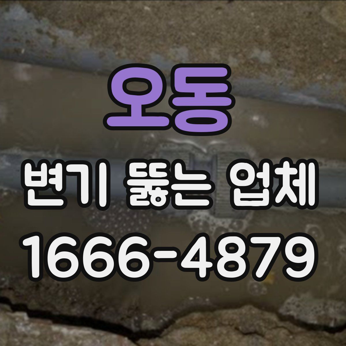 오동 변기 뚫는 업체