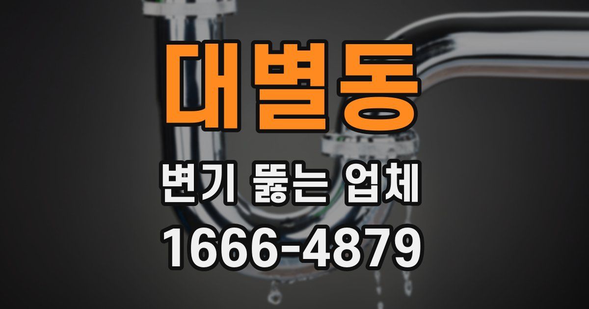 대별동 변기 뚫는 업체