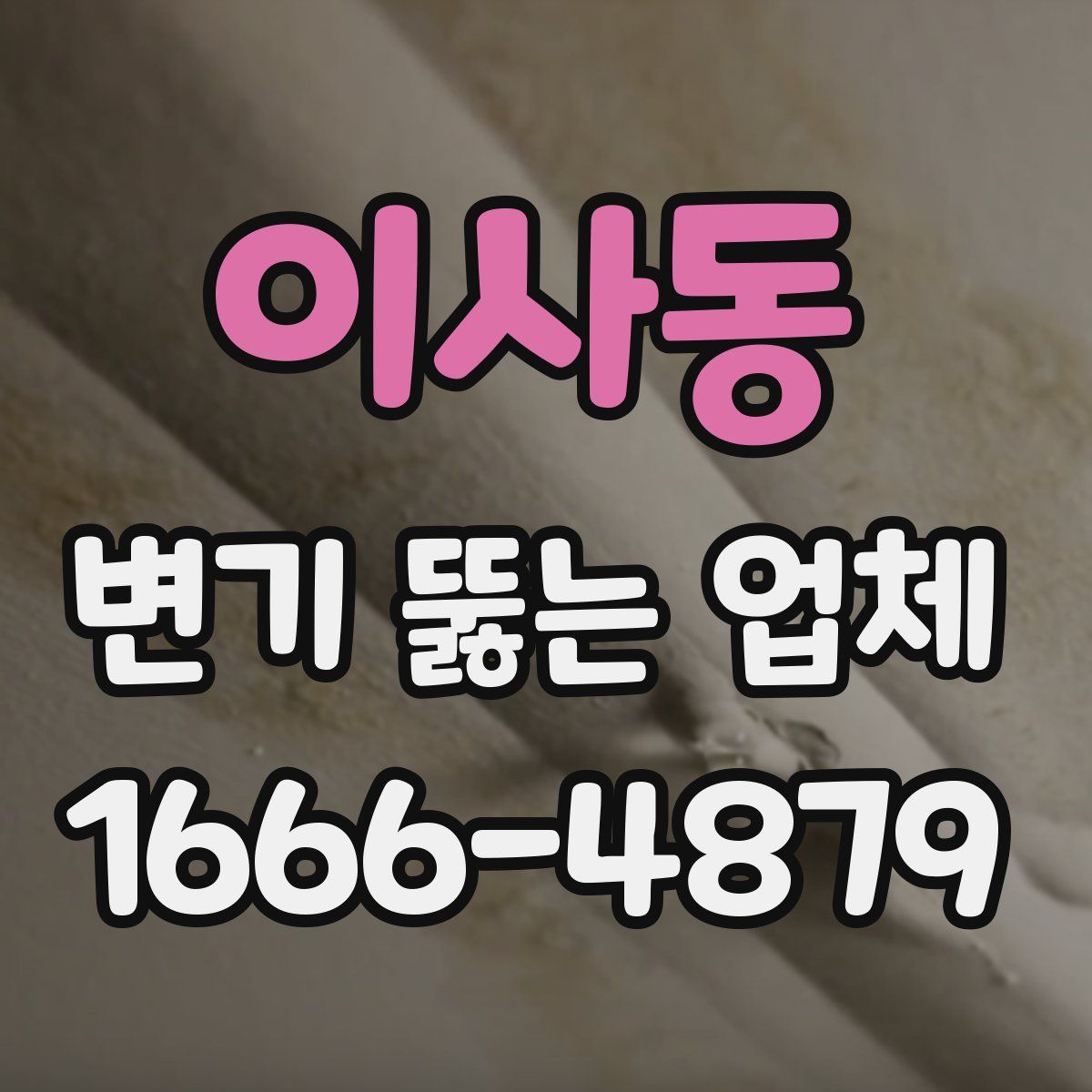 이사동 변기 뚫는 업체