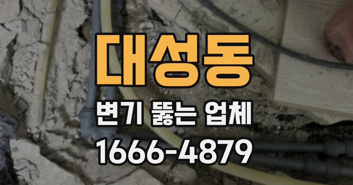 대성동 변기 뚫는 업체