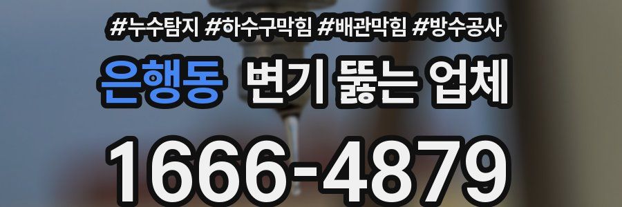 은행동 변기 뚫는 업체
