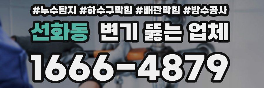 선화동 변기 뚫는 업체