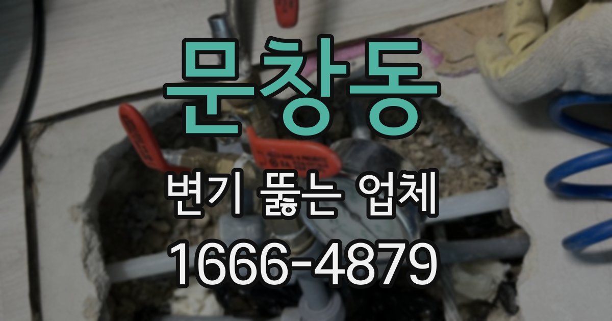 문창동 변기 뚫는 업체