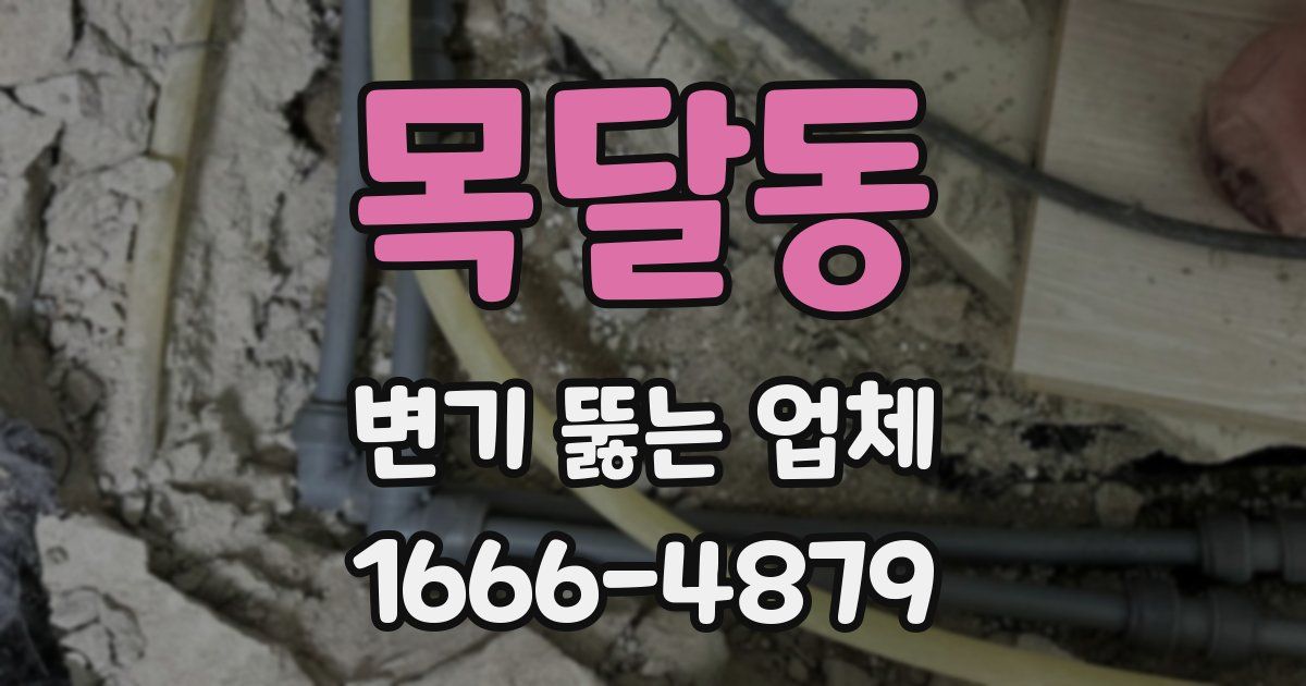 목달동 변기 뚫는 업체