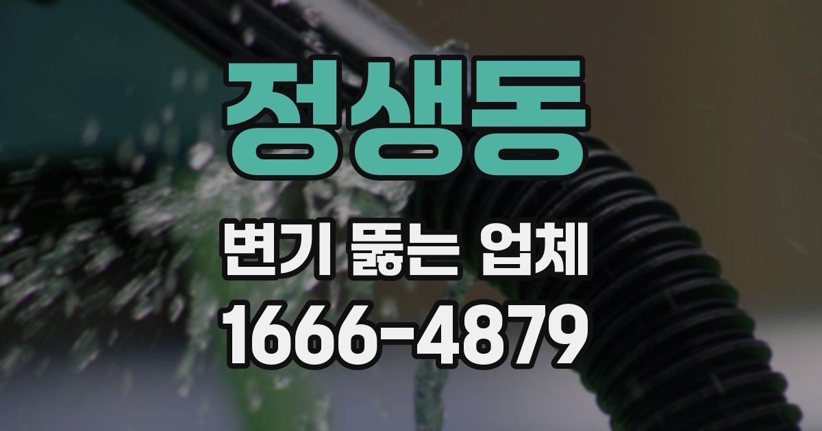 정생동 변기 뚫는 업체