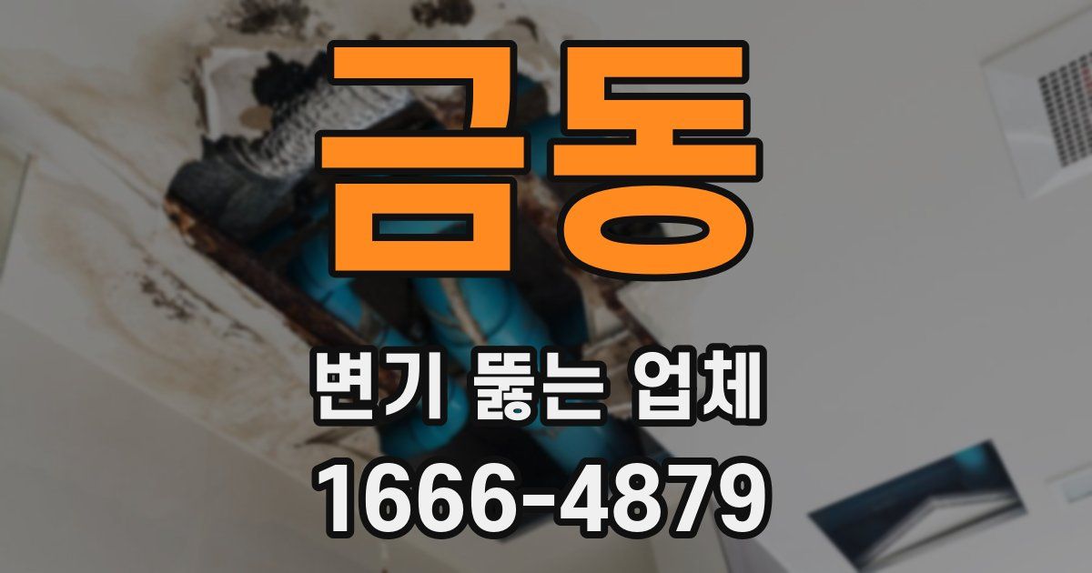 금동 변기 뚫는 업체