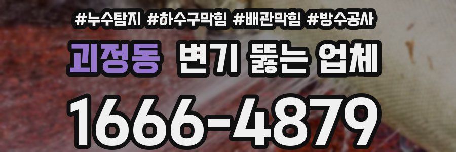 괴정동 변기 뚫는 업체
