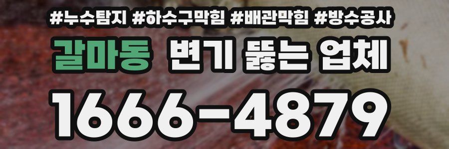 갈마동 변기 뚫는 업체