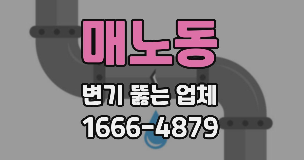 매노동 변기 뚫는 업체