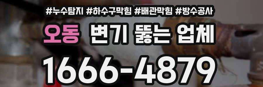 오동 변기 뚫는 업체