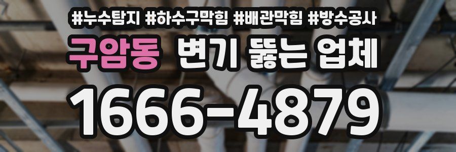구암동 변기 뚫는 업체