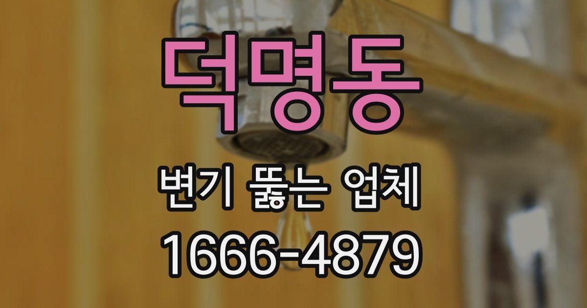 덕명동 변기 뚫는 업체