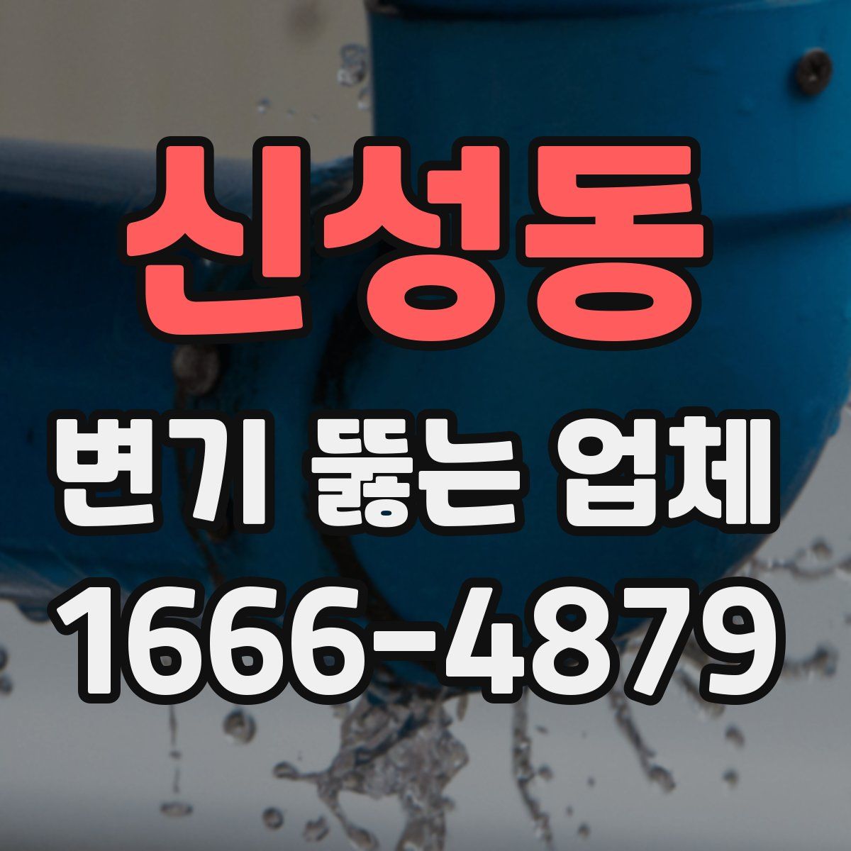 신성동 변기 뚫는 업체