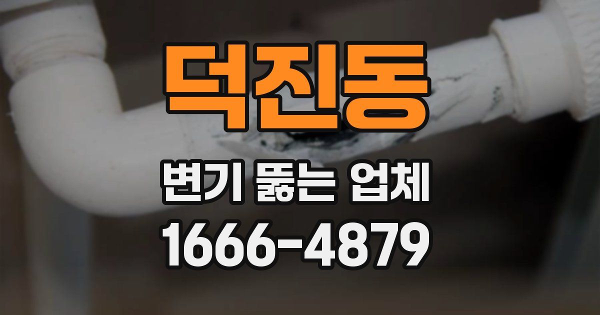 덕진동 변기 뚫는 업체