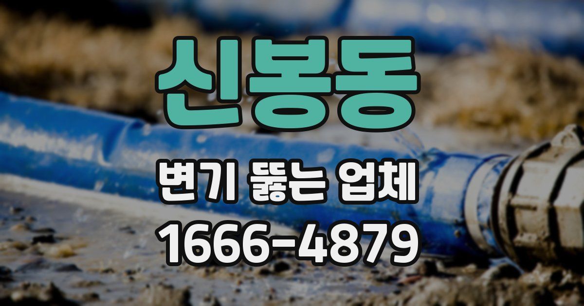 신봉동 변기 뚫는 업체
