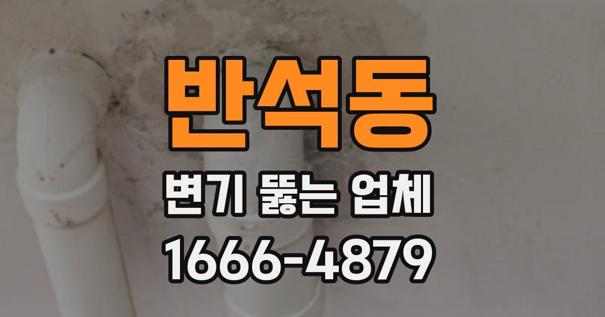 반석동 변기 뚫는 업체