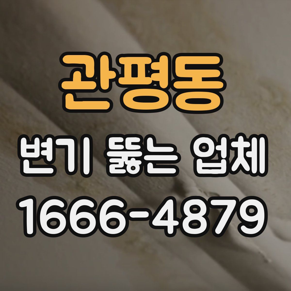 관평동 변기 뚫는 업체