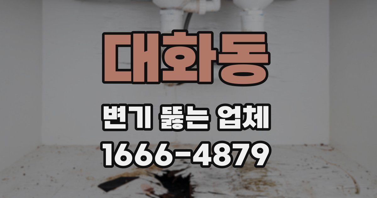 대화동 변기 뚫는 업체