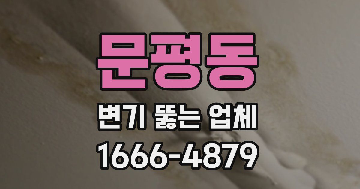 문평동 변기 뚫는 업체