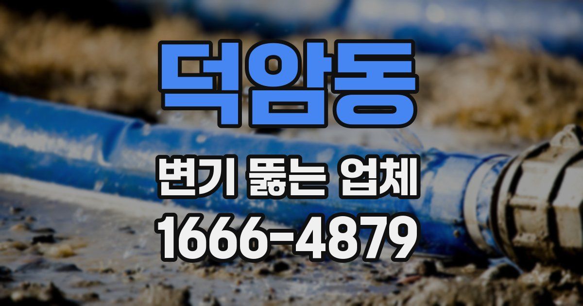 덕암동 변기 뚫는 업체
