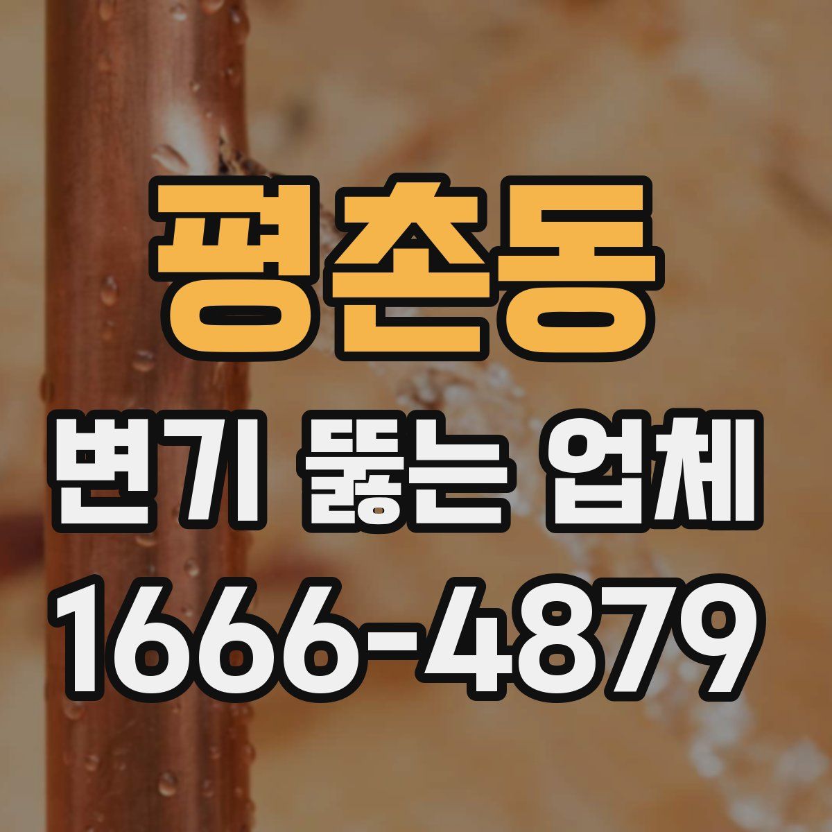평촌동 변기 뚫는 업체