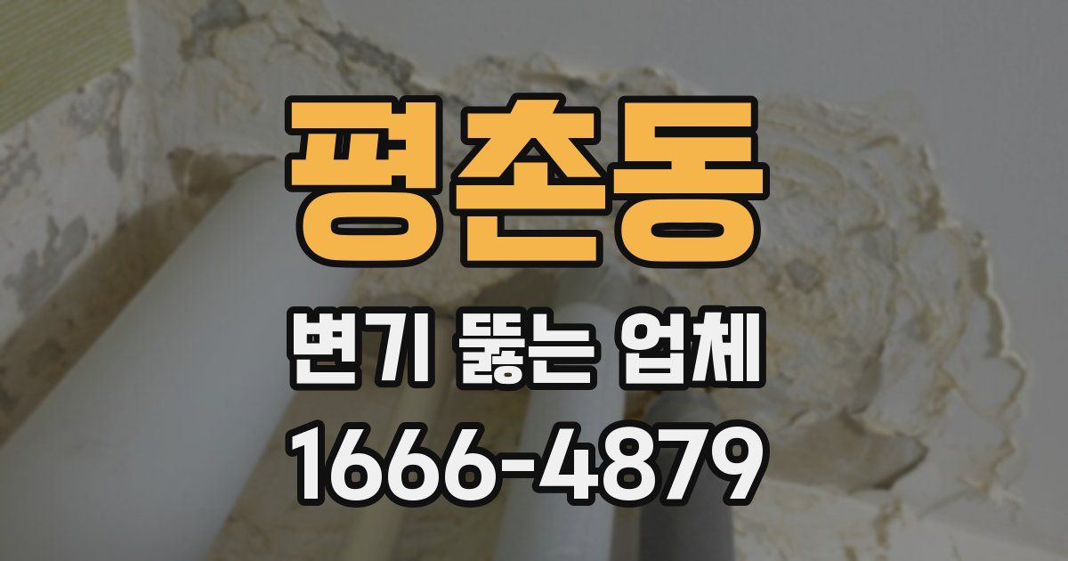 평촌동 변기 뚫는 업체