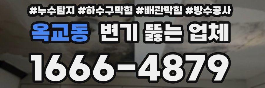 옥교동 변기 뚫는 업체