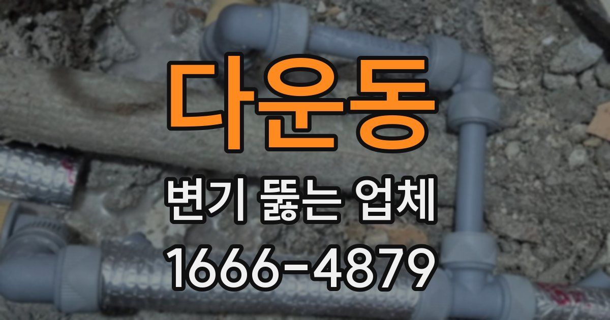 다운동 변기 뚫는 업체