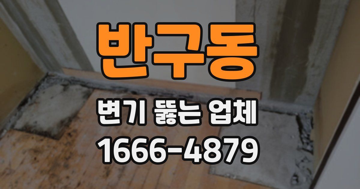 반구동 변기 뚫는 업체