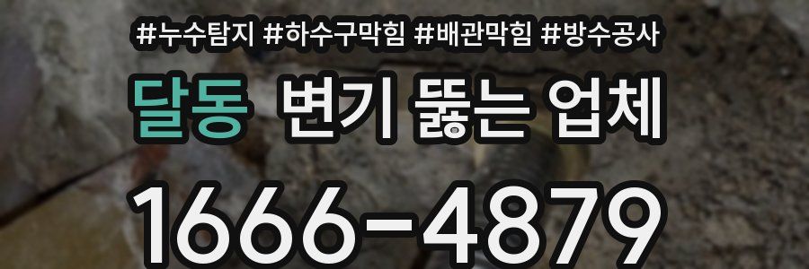 달동 변기 뚫는 업체