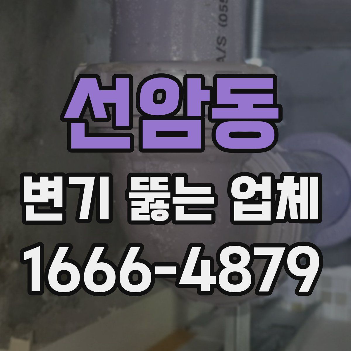 선암동 변기 뚫는 업체