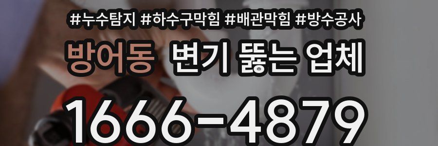 방어동 변기 뚫는 업체