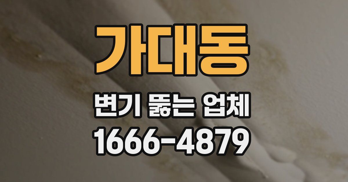 가대동 변기 뚫는 업체