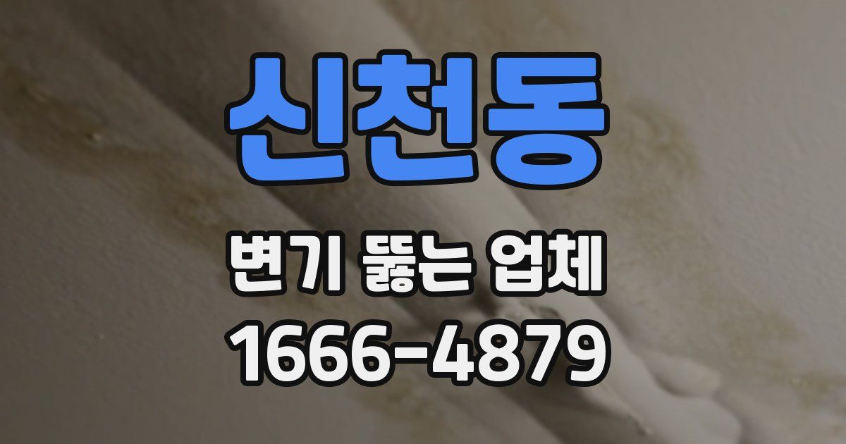 신천동 변기 뚫는 업체