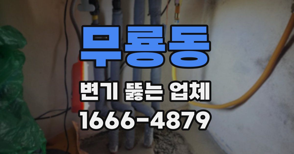무룡동 변기 뚫는 업체