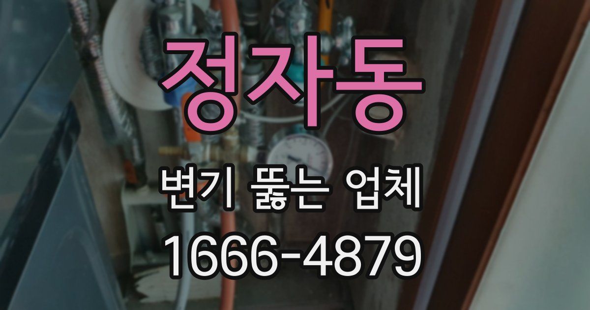 정자동 변기 뚫는 업체