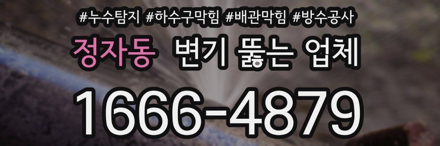 정자동 변기 뚫는 업체