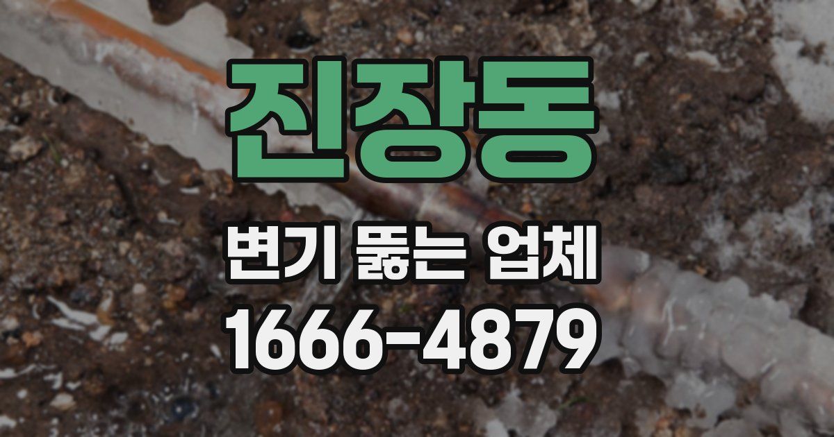 진장동 변기 뚫는 업체