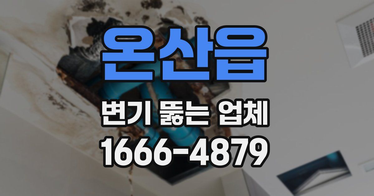 온산읍 변기 뚫는 업체