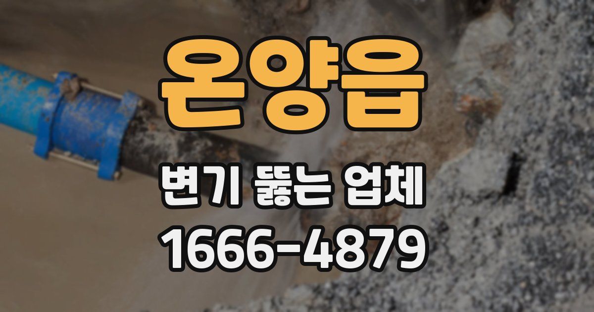 온양읍 변기 뚫는 업체