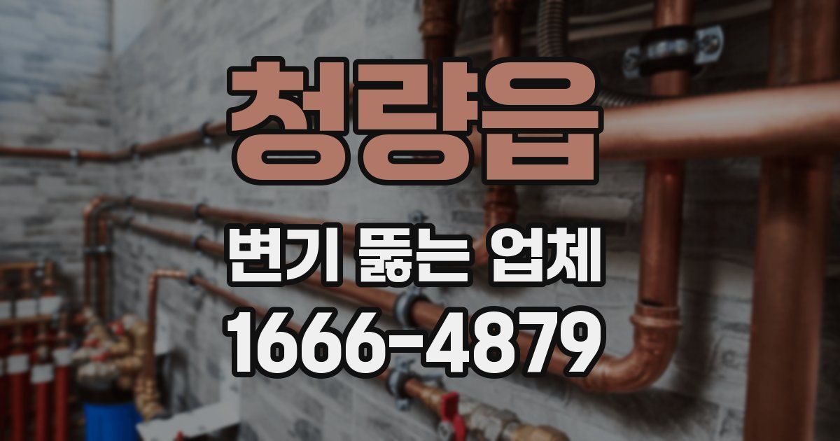 청량읍 변기 뚫는 업체