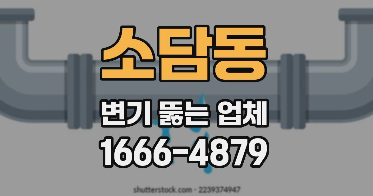 소담동 변기 뚫는 업체