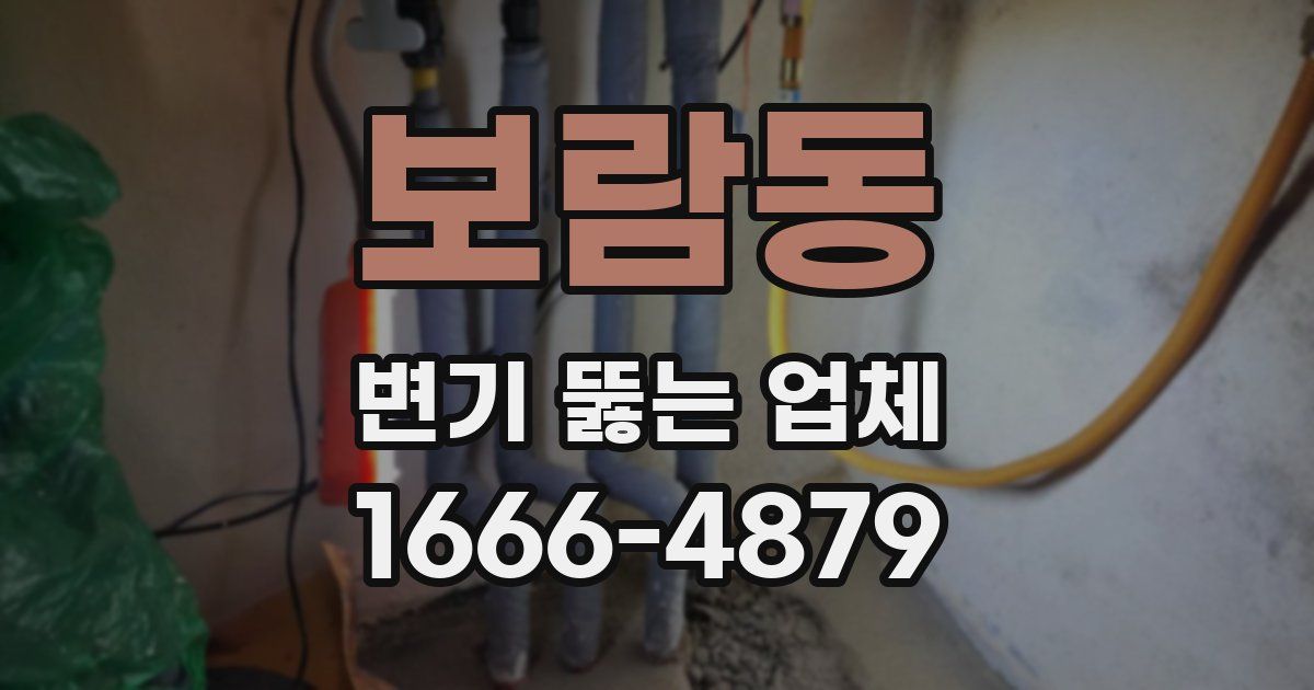 보람동 변기 뚫는 업체
