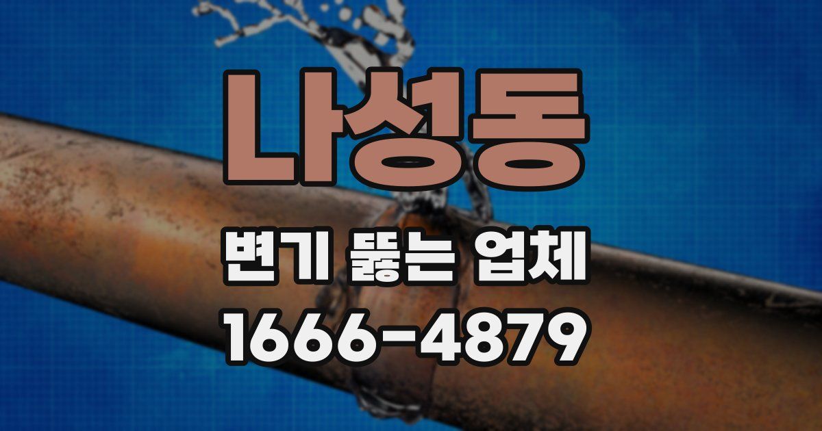 나성동 변기 뚫는 업체