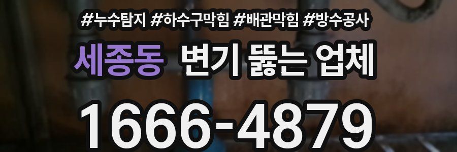 세종동 변기 뚫는 업체